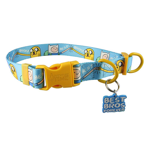 Adventure Time Finn and Jake Best Bros Forever Dog Collar